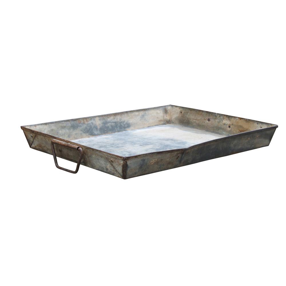 Metalltablett eckig L