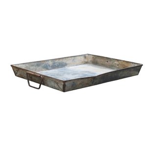 Metalltablett eckig L