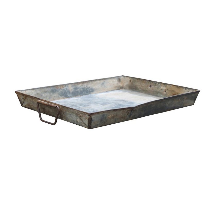 Metalltablett eckig L
