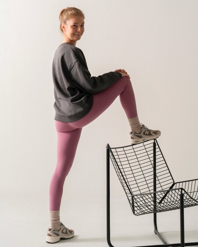 Bio-Sweatshirt, Enjoy Being Paused, Anthrazit