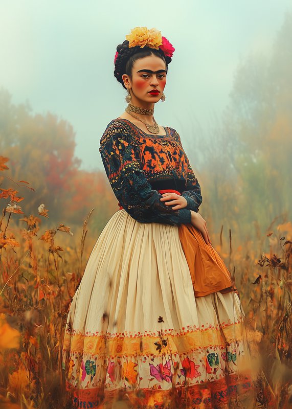 Frida Kahlo: Autumn fashion | Card fripperies