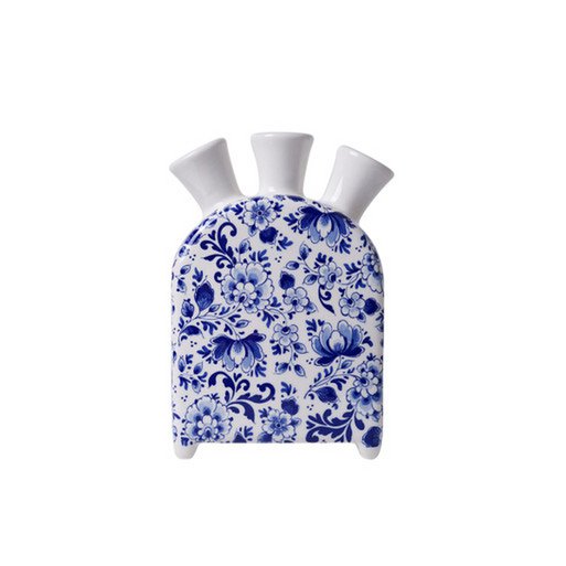 Jarrón tulip delft reloj azul