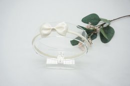 Nylon haarband satijnen strik