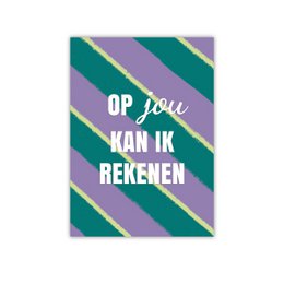 Waarderingskaart 'Op jou kan ik rekenen'