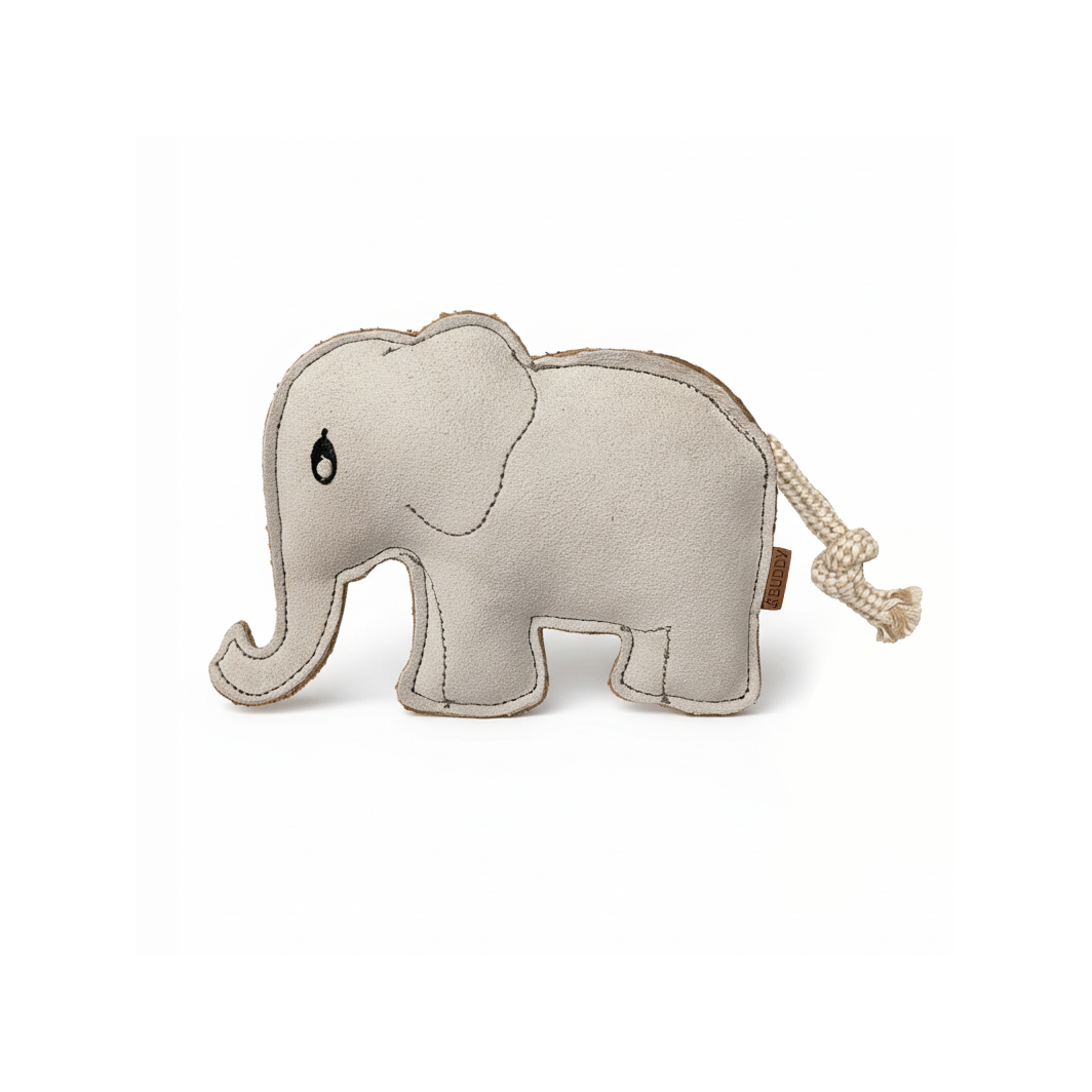 COPAIN. Jouet pour chien en cuir "Éléphant"