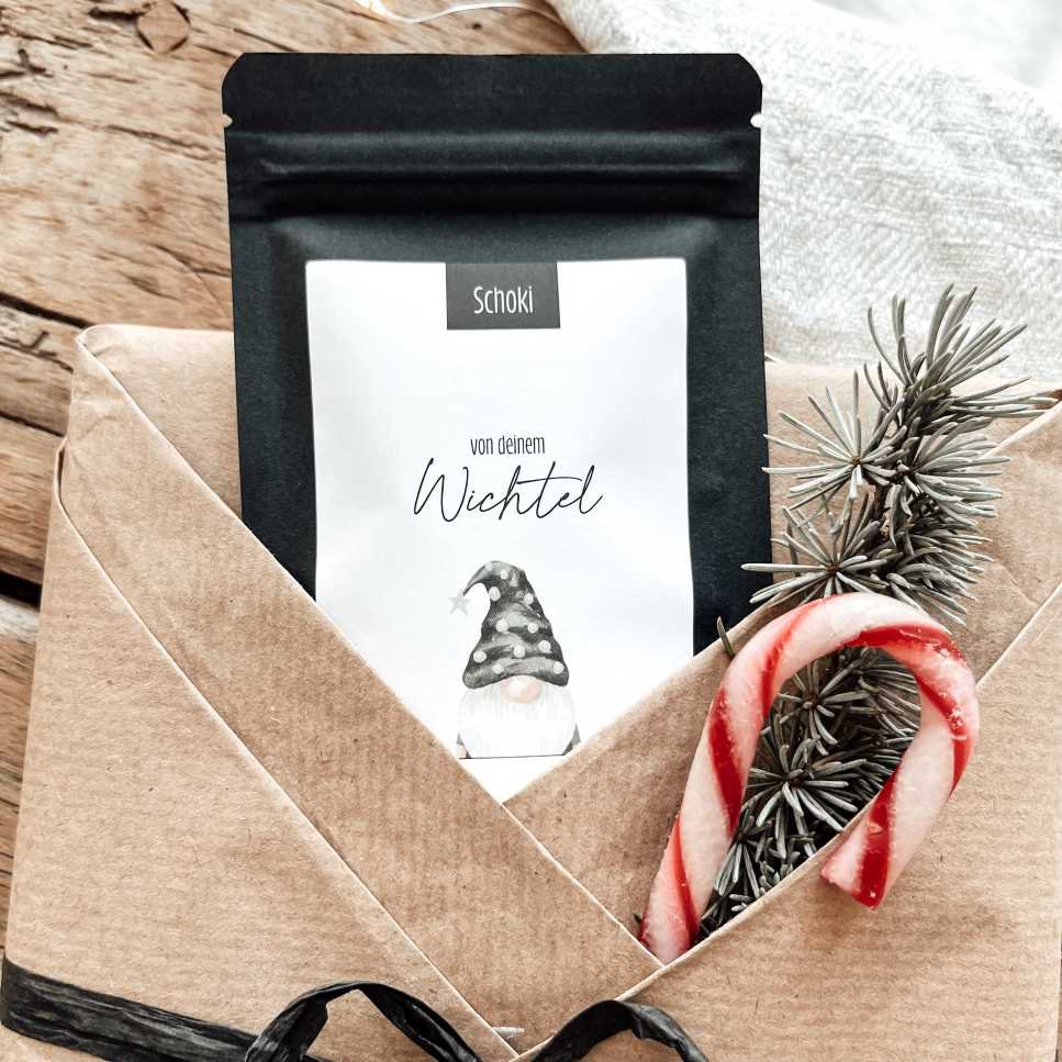 CHOCOLATE DROPS | gnome | mini bag of whole milk