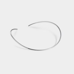 Collana rigida semiaperta in argento