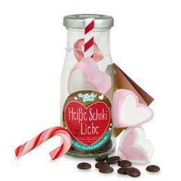 Do It Yourself Hot Chocolate “Love” in a bottle of drinking chocolate