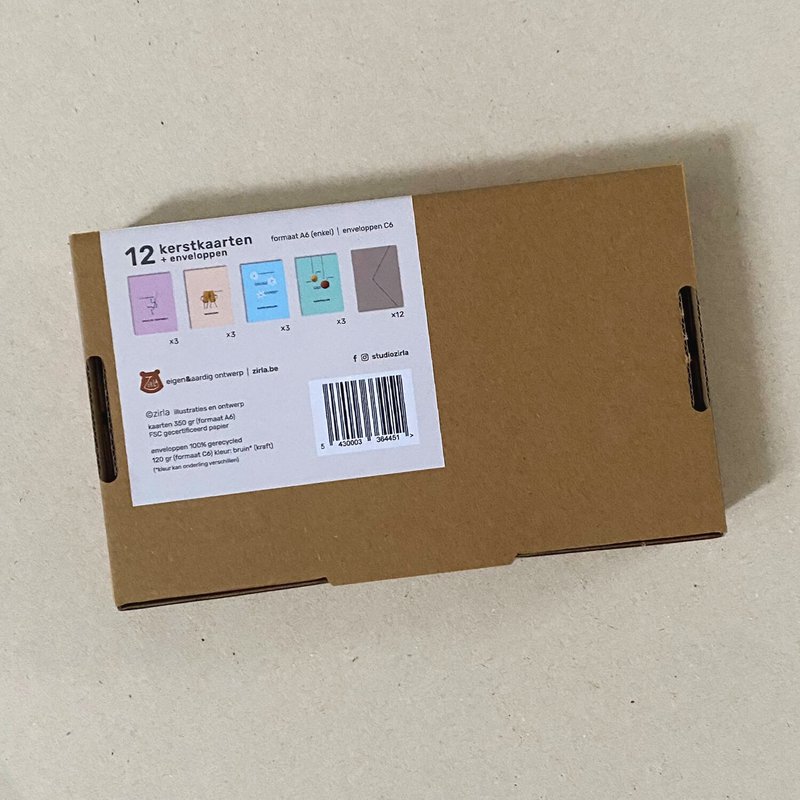 Christmas card package BROQUETTES