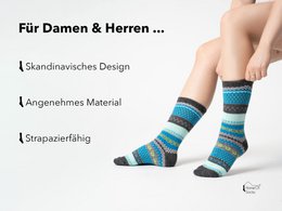 2 Paar 45% Wollsocken Bunt s Design 2 Paar