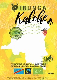 Økologisk & Fairtrade KALEHE Kaffe 4kg bønner Premuim_VRAC