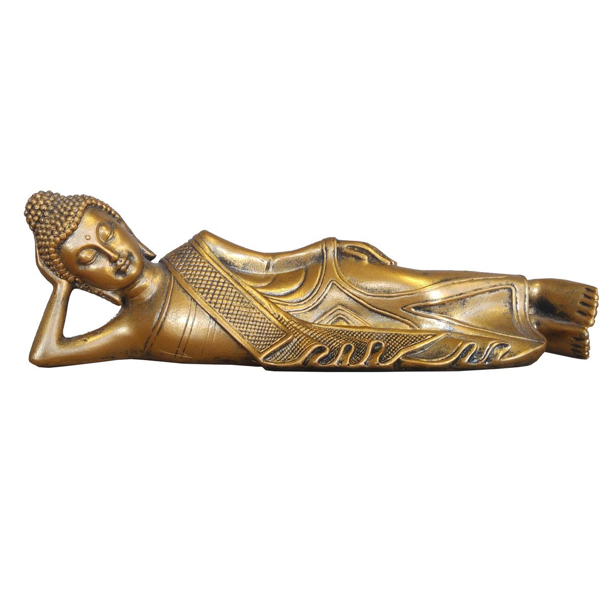 Reclining Buddha Statue - Zen and Feng Shui Decoration - Lucky Object - Zen Gift Idea