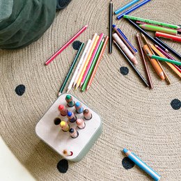 Stiftehalter für Kinder aus Holz "creative cube"