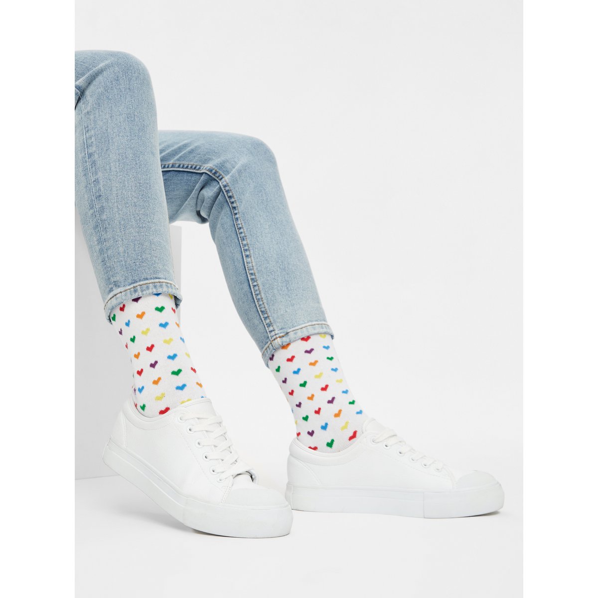 Bio Socken Hearts - Bunte Socken mit bunten Herzen