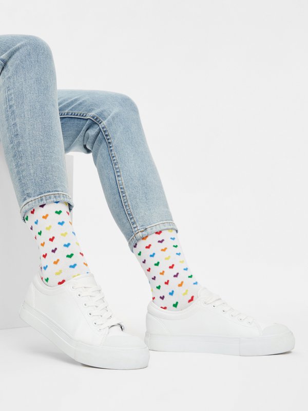Bio Socken Hearts - Bunte Socken mit bunten Herzen
