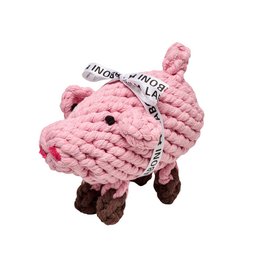Hundespielzeug aus Baumwolltau Glücksschwein - PIGGY PIG