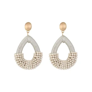 Classic beads earrings drop JE18373 - Gold