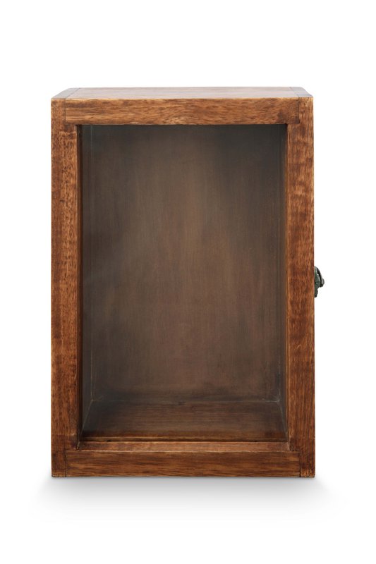 Wall Cabinet Wood Brown Small 33x23x11cm
