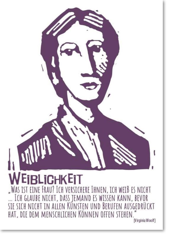 Postkort "Kvindelighed"