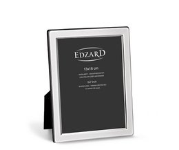 EDZARD set of 2 photo frames Salerno for photo 13 x 18 cm, noble silver-plated, tarnish-resistant