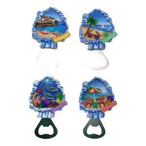 Souvenir Seaside Magnet Bottle Opener Beach & Waterfront Scenes