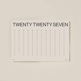 Vægkalender 2027 - Årligt