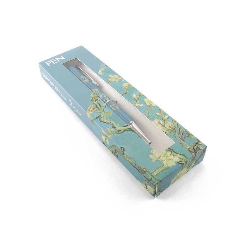 Kugelschreiber in Schachtel, Mandelblüte, Van Gogh