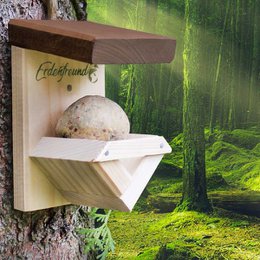 Caja de comida para pájaros ERDENFREUND® para albóndigas
