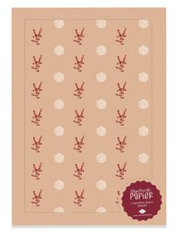 Geschenkpapier Winter rot