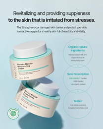 ECOLLINE Clean Beauty Dermocosmetic Moisturizing Cream| Barrier Repair with Manuka Honey & Marula Oil | KOREAN Skincare