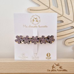 Molletta con clip - Fiori