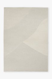 100% wool rug Rose 200x290 cm beige tone on tone