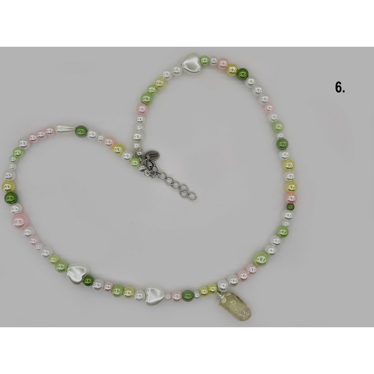 %238 Ensemble collier de perles tendance