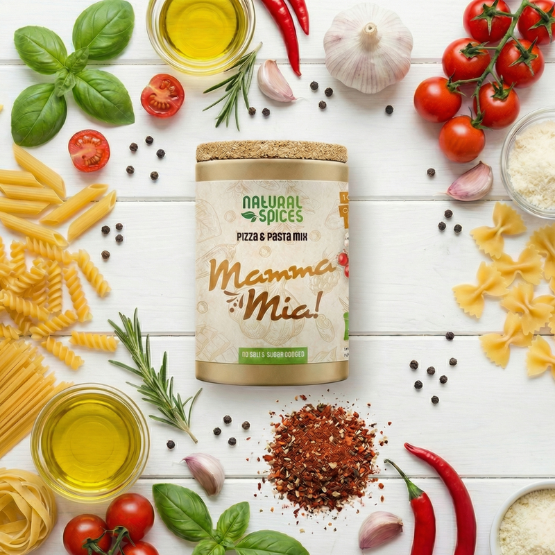 Pizza & Pasta Spice Mix – No Added Sugars – 55g – Natural Spices