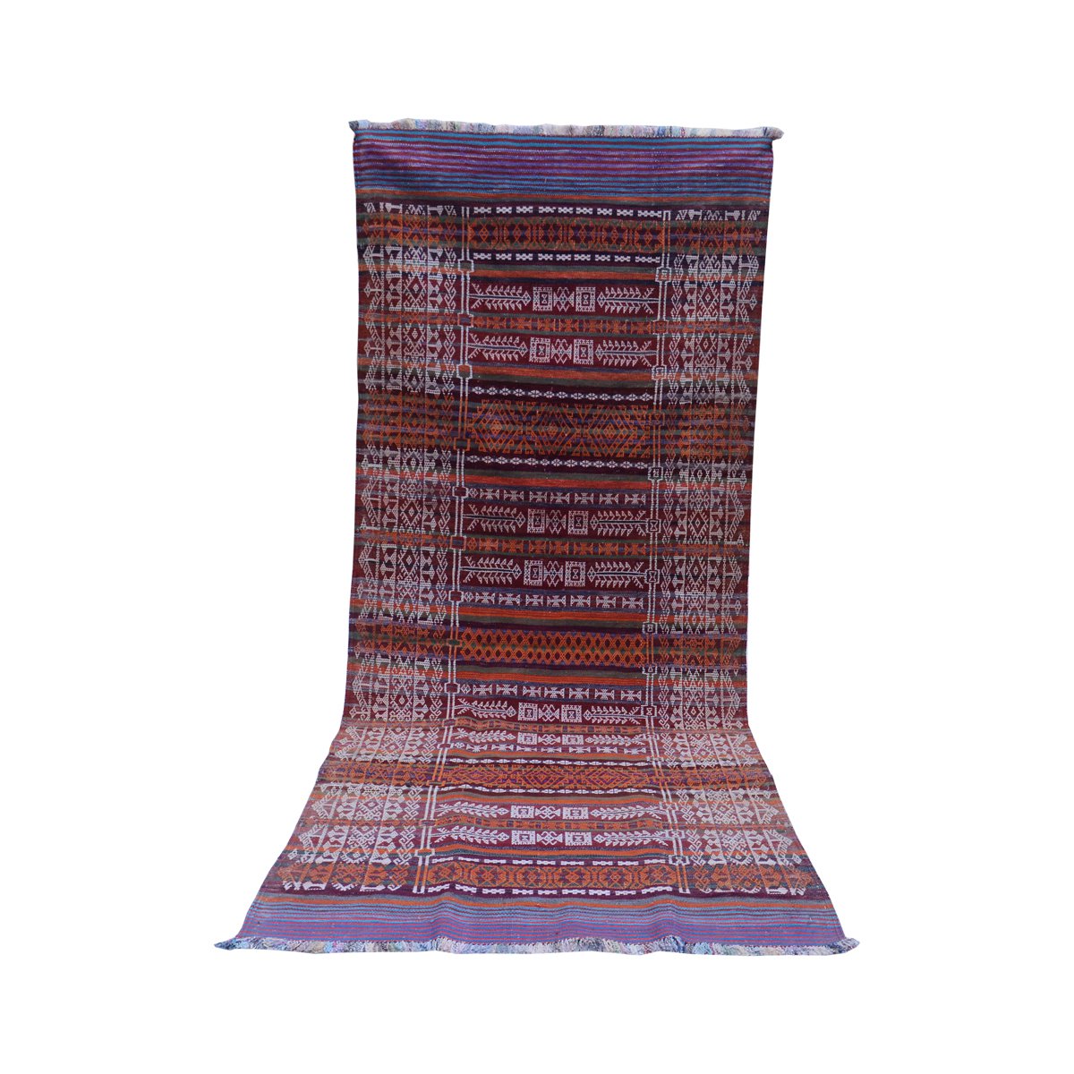 Baluch Soumak Aubergine Vintage Vloerkleed