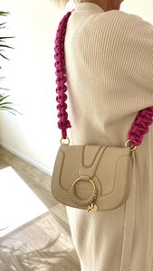 Knotted bag handle pink / short