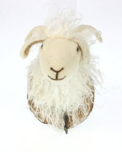 Crochet sheep felt