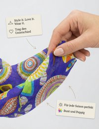 Sunsa set de 3 bufandas de lazo, bufanda de lazo para mujer, pañuelo redondo hecho de 100% algodón, bufanda de tubo para ella, bufanda redonda para verano/primavera/otoño