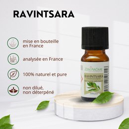 Huile Essentielle – Ravintsara - 10 ml – Utilisation pour la Diffusion – Conditionnée en France