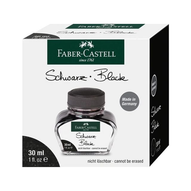 Fountain pen ink FC black bottle 30 ml erasable