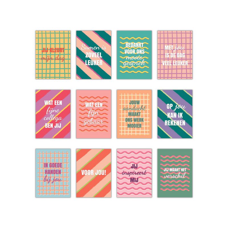 Waarderingskaart 'Jij kleurt mijn dag'
