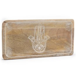 Wholesale Wooden Boxes and Trays with Buddha & Hamsa Design