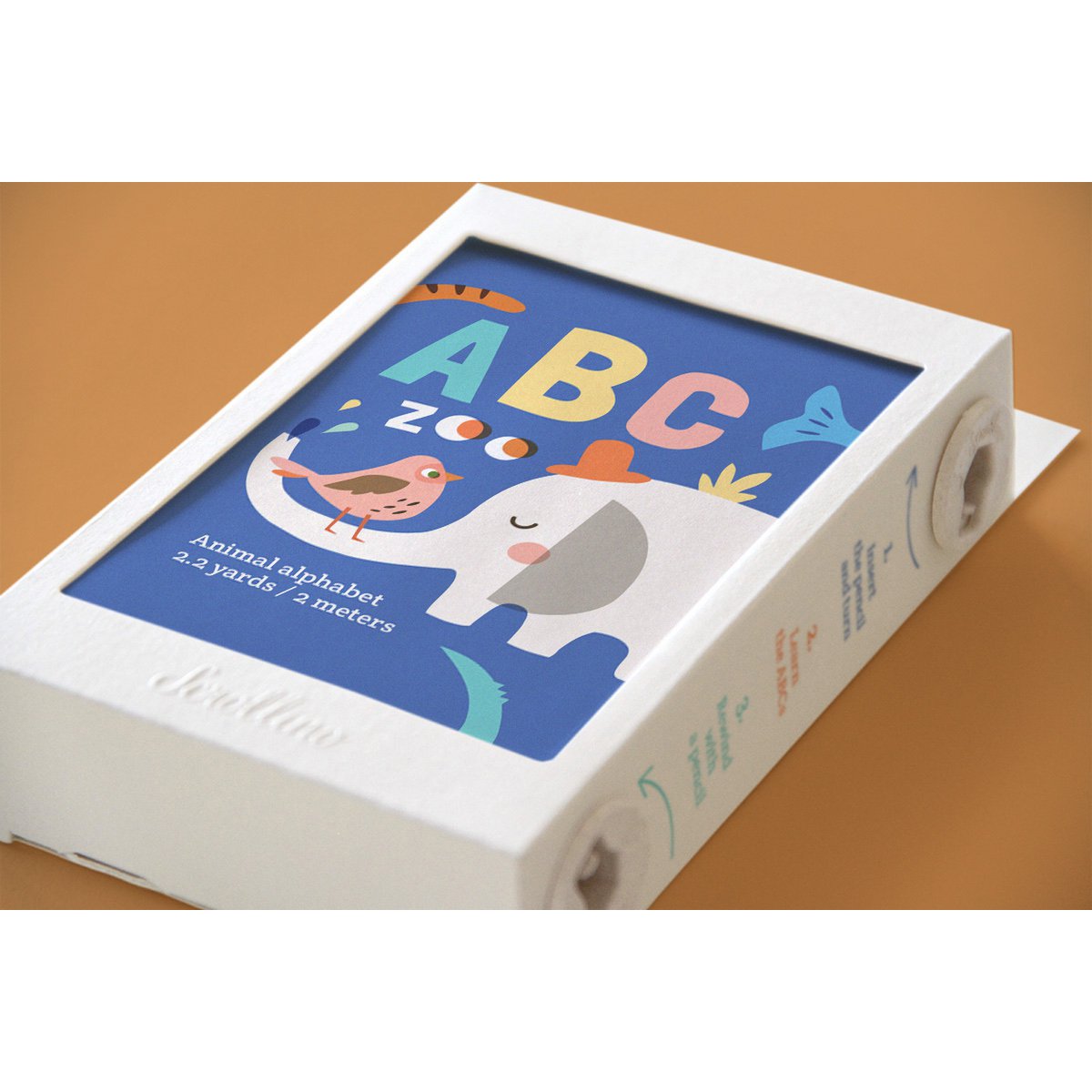 ABCs Lernbuch mit Tieren - Scrollino ABC Zoo