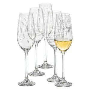 Set van 6 tempo champagne fluiten