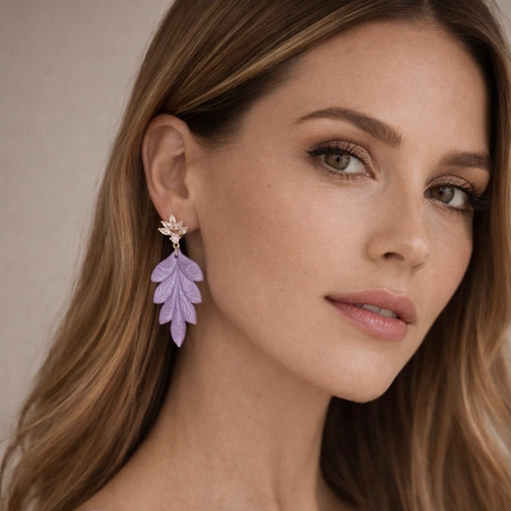 Liria - Leaf statement oorbellen