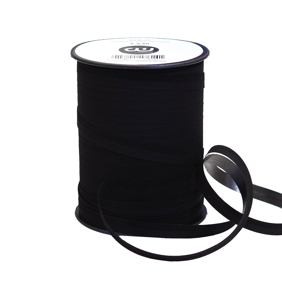 Nastro decorativo - Velluto - 10mm - 150m - nero
