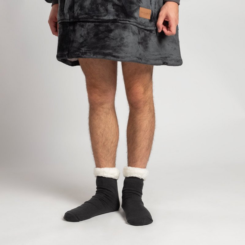 Vitapur - Manta sudadera + calcetines - Gris