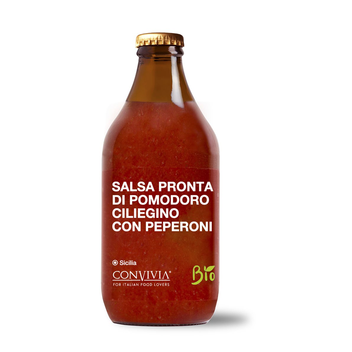 Gebrauchsfertige Kirschtomatensauce mit Bio-Paprika 330g