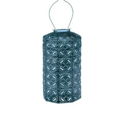 Lumiz Solar Lantern Mandela Cylinder - 18 cm - Petrol