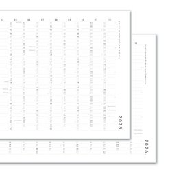 Kalender met zelfklevende stippen 2027 - A2/A1